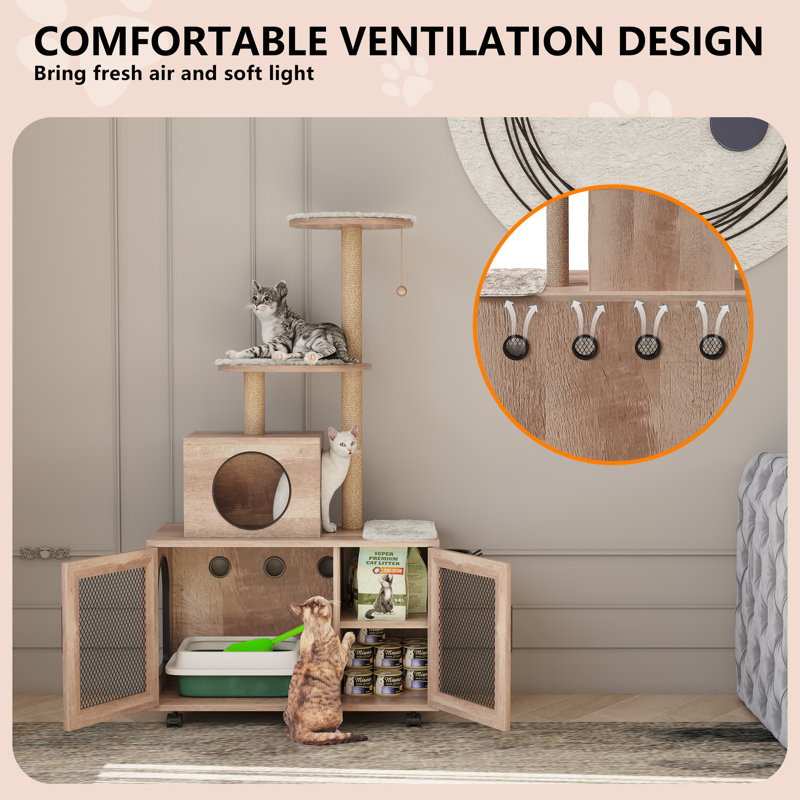 Tucker Murphy Pet™ 47.2" Ciceri Indoor Cat Tree Wayfair